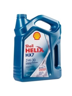 Масло моторное Shell Helix HX7 5W30 SL/CF A3/B3 A3/B4 (4л.) п/синт. (бенз., диз. SHELL 550046351
